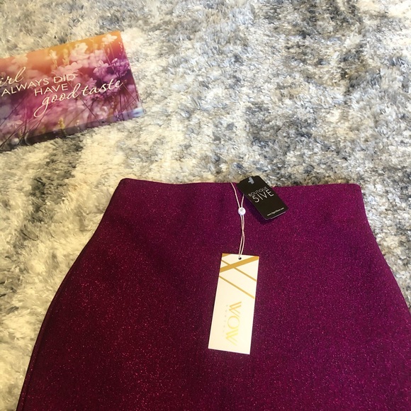 Purple/ Magenta midi Skirt size Small - Picture 2 of 4
